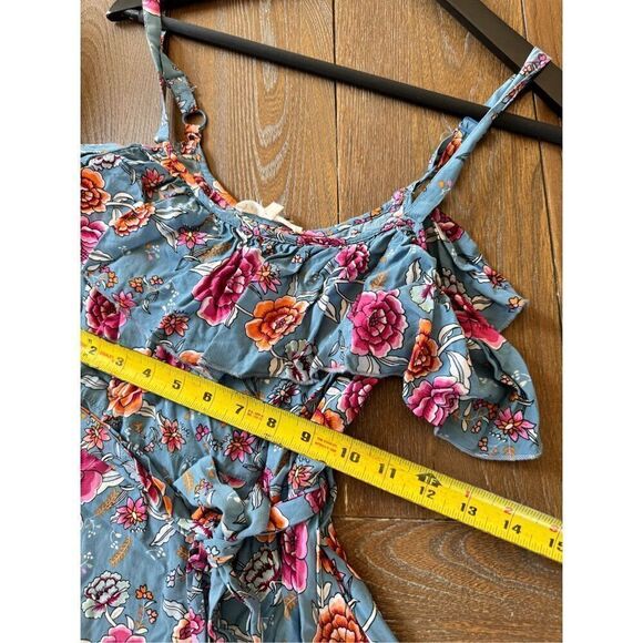 Label Of Love - Candy Floral Tie Front Ruffle Sundress Size XSmall - Picture 13 of 14